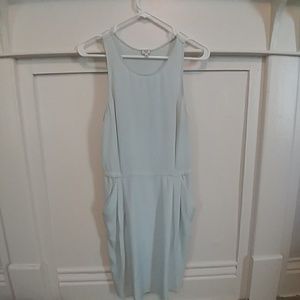 Aritzia Wilfred Mint blue Silk Dress size 4